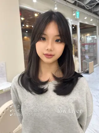 ミディアム hiyori🎀 トレンドレイヤーのヘアスタイル