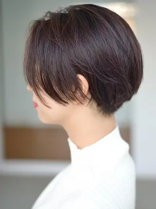 ショート カラー パーマ すきバサミを使わない カット✂️✨郡司泰之のヘアスタイル