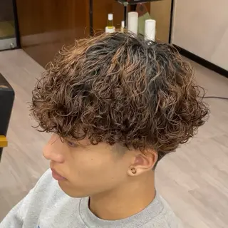 ショート パーマ メンズ メンズカット/パーマ 川崎　智大のヘアスタイル