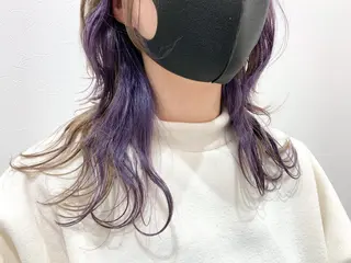 セミロング 🍀ケアブリーチ カラー🍀坂井のヘアスタイル