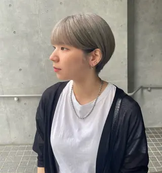 ショート カラー 🌈メンズパーマ🌈 メンズカットアリサのヘアスタイル