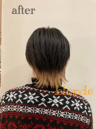 カラー メンズ 藤野 海翔のヘアスタイル