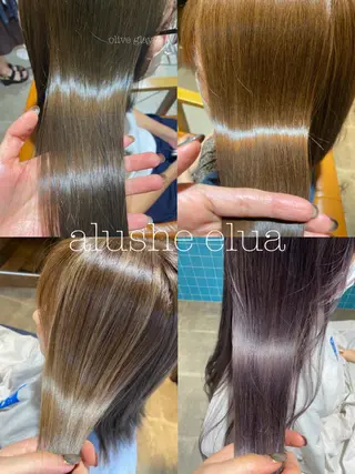 カラー 🩵盛れる顔周り/ 艶カラーemi🩵のヘアスタイル