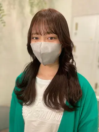 セミロング カラー 永井 亮のヘアスタイル
