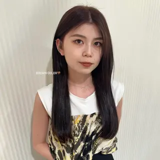 ロング yuka♡/暖色系/ ブリーチなしWカラーのヘアスタイル
