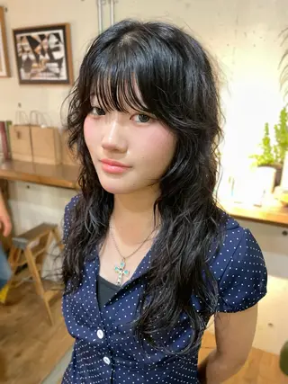 ロング パーマ YUKI 新宿カット パーマ/カラーのヘアスタイル