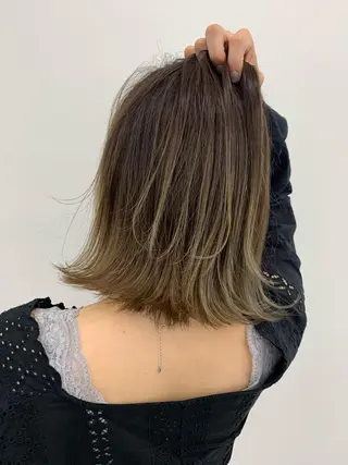 ミディアム 山田 絵里菜のヘアスタイル
