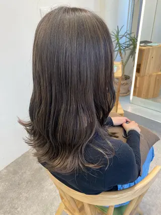 セミロング カラー ヘアアレンジ ボブ /ニュアンス/ satomi🧸💖のヘアスタイル