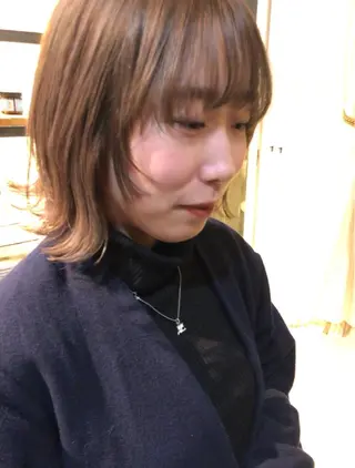 ミディアム カラー eri kinjoのヘアスタイル