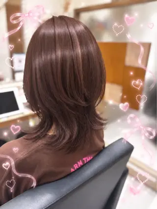 ロング カラー 透明感カラー🤎 静岡/💖ヘアセットのヘアスタイル
