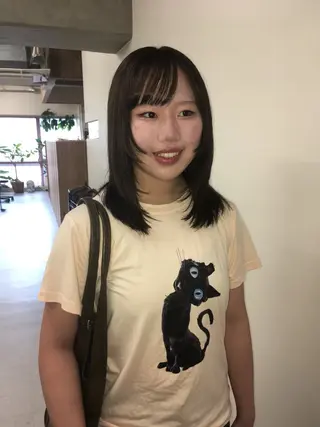 セミロング カラー natsuki /HUIのヘアスタイル