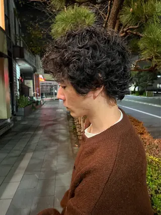 パーマ 藤本豪海 モニターモデル募集のヘアスタイル