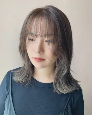 ロング カラー hubhair レイヤー/透明感のヘアスタイル