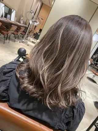 カラー 顔まわりの神様✨ 透明感カラー藤嶋秀幸のヘアスタイル