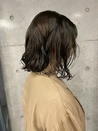パーマ ボブパーマコテ巻き風 パーマNo1深江秀平のヘアスタイル