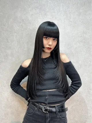 ロング 増川 遥人のヘアスタイル