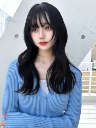 カラー ❤︎横浜❤︎うる艶 透明感カラー❤︎のヘアスタイル