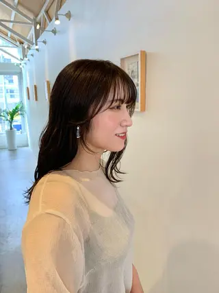セミロング 中尾 文哉のヘアスタイル