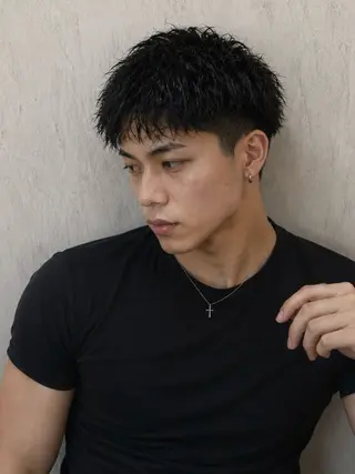 ショート メンズ 【メンズ特化】池袋 韓国スタイル飯塚のヘアスタイル