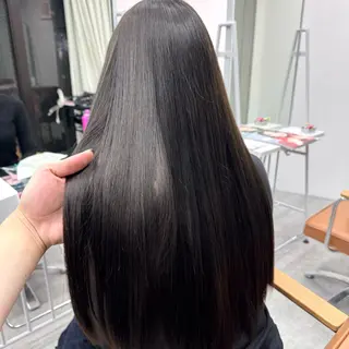 ロング カラー ヘアアレンジ ブリーチなしカラー /新百合ヶ丘/安形翔のヘアスタイル