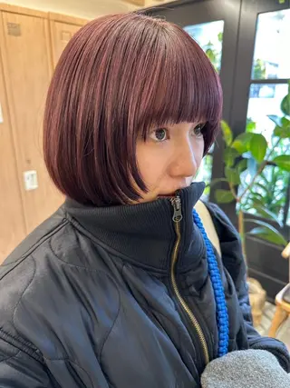 ショート カラー 透明感カラー レイヤー/むつきのヘアスタイル
