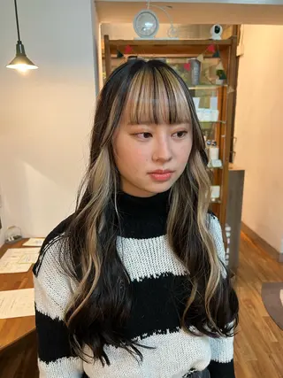 ロング カラー 【髪質改善/縮毛矯正 /カラー】ホサカのヘアスタイル