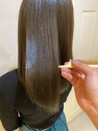 セミロング カラー ヘアアレンジ ネイル マツエク・マツパ 夜23時まで予約🉑 reverieあきらのヘアスタイル