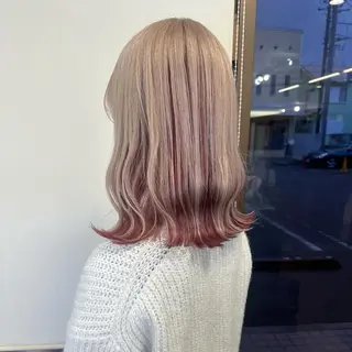 ミディアム カラー ブリーチカラー🫧 森　凪沙のヘアスタイル