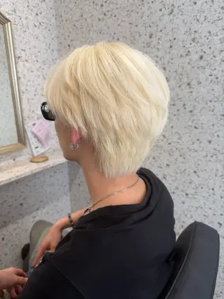 ショート カラー メンズ SHOTO ハイトー ン/ブロンドカラーのヘアスタイル