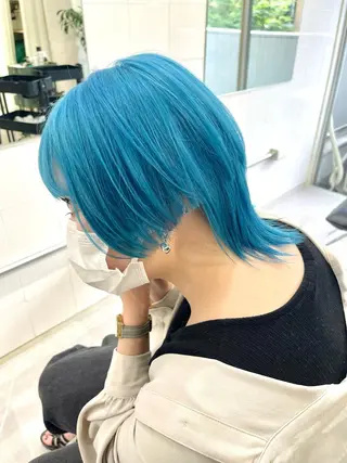 ショート カラー ハッシュカット/ハイ トーン/HIROKIのヘアスタイル