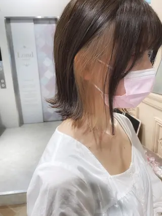 ミディアム カラー パーマ ヘアアレンジ キッズ ネイル マツエク・マツパ 名古屋で1番ボブが上 手い美容師/杉原碧仁のヘアスタイル