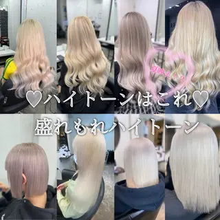 ロング 艶髪ハイトーン💎 Rukumoのヘアスタイル