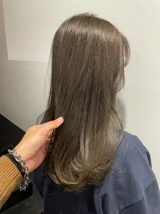 セミロング カラー 🖤JIN🖤久留米 ハイトーン 髪質改善のヘアスタイル