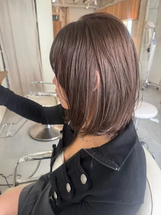 カラー suzuko🍇/ ハイトーン/ボブのヘアスタイル