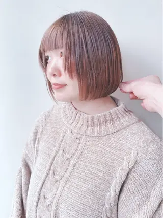 ショート ボブ/ゆるふわ ボブパーマ/とういのヘアスタイル
