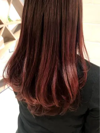 セミロング カラー ブリーチモデル募集中 小柴のヘアスタイル