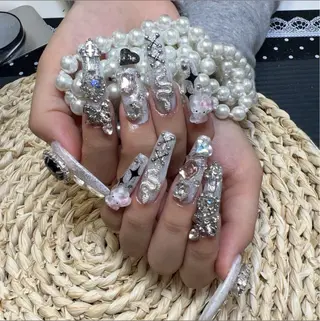 ネイル 🎀kira 長さだし💗モチ最高のネイルデザイン