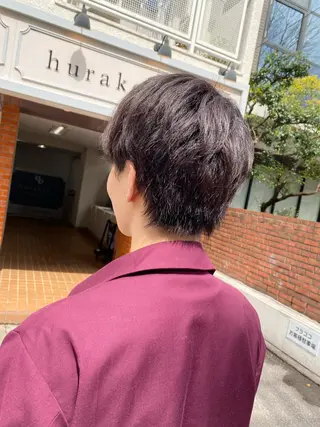 ショート カラー メンズ 渡辺 ゆみのヘアスタイル