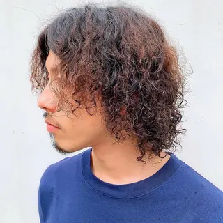 パーマ メンズ 中川 竜誠のヘアスタイル