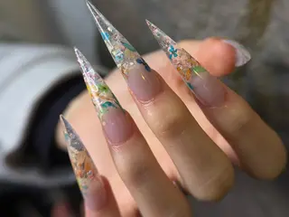 ロング ティキ Pono Nailsのネイルデザイン