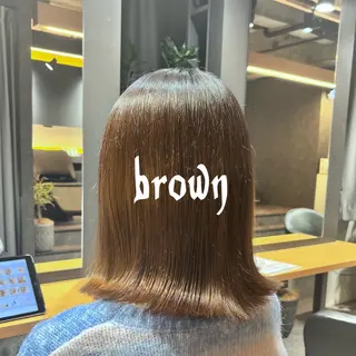 ミディアム カラー plune 村松のヘアスタイル