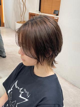 ショート カラー 渋谷ボブ特化 /田中航平のヘアスタイル