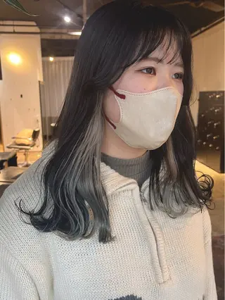 ミディアム カラー 🌈ケアブリーチ🌈 おぐまなつきのヘアスタイル