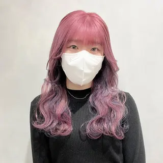 ミディアム カラー 🩵ブリーチカラー MIORI🩵のヘアスタイル