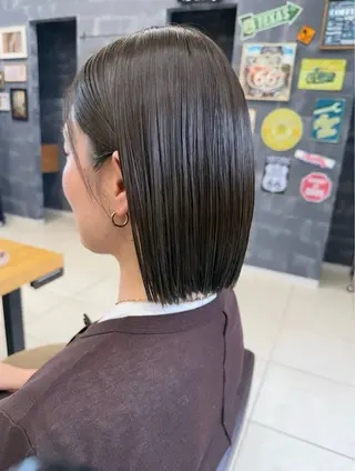 ミディアム カラー 平野 凛のヘアスタイル