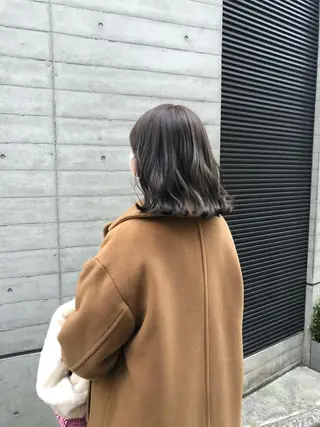 ミディアム ✨色持ちの良い艶 カラー✨蟹江真世のヘアスタイル