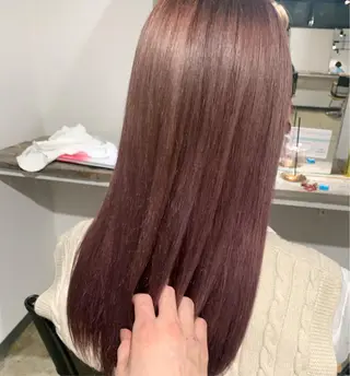 ミディアム カラー ✨艶ブリーチカラー ✨四ノ宮裕己のヘアスタイル