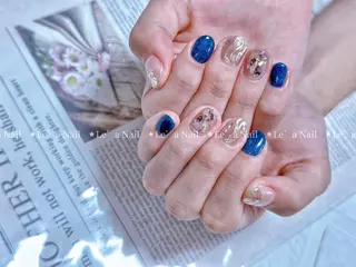 ショート カラー ネイル Le’a NailSalonのネイルデザイン