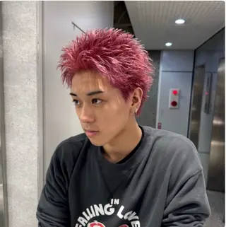 ショート カラー パーマ メンズ 🔥メンズ 特化🔥菊水皐暉🔥のヘアスタイル