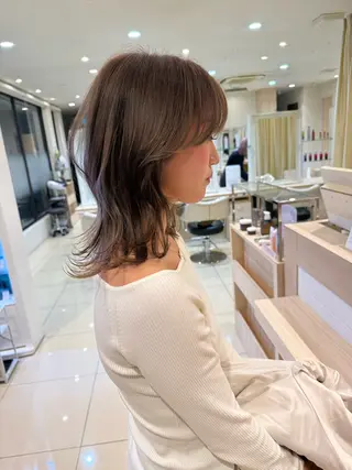 カラー モデル様募集中 🤍𐙚アンジュのヘアスタイル